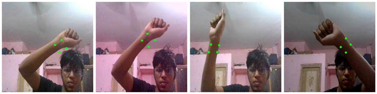 A collage of a person holding his hands up

Description automatically generated